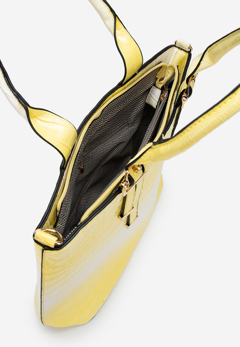 Borsa a mano Fenda V2 gialloa