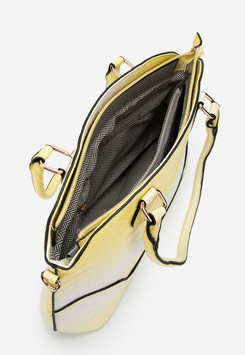 Borsa a mano Jannia V2 gialla