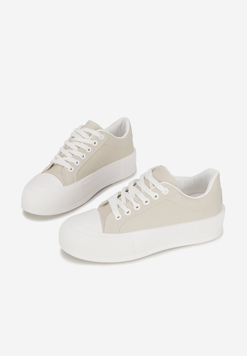 Scarpe da ginnastica con piattaforma Antonea beige