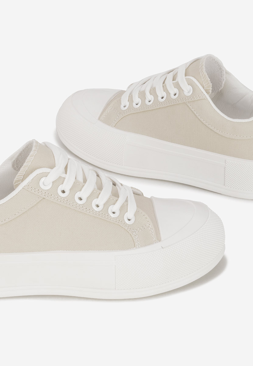 Scarpe da ginnastica con piattaforma Antonea beige