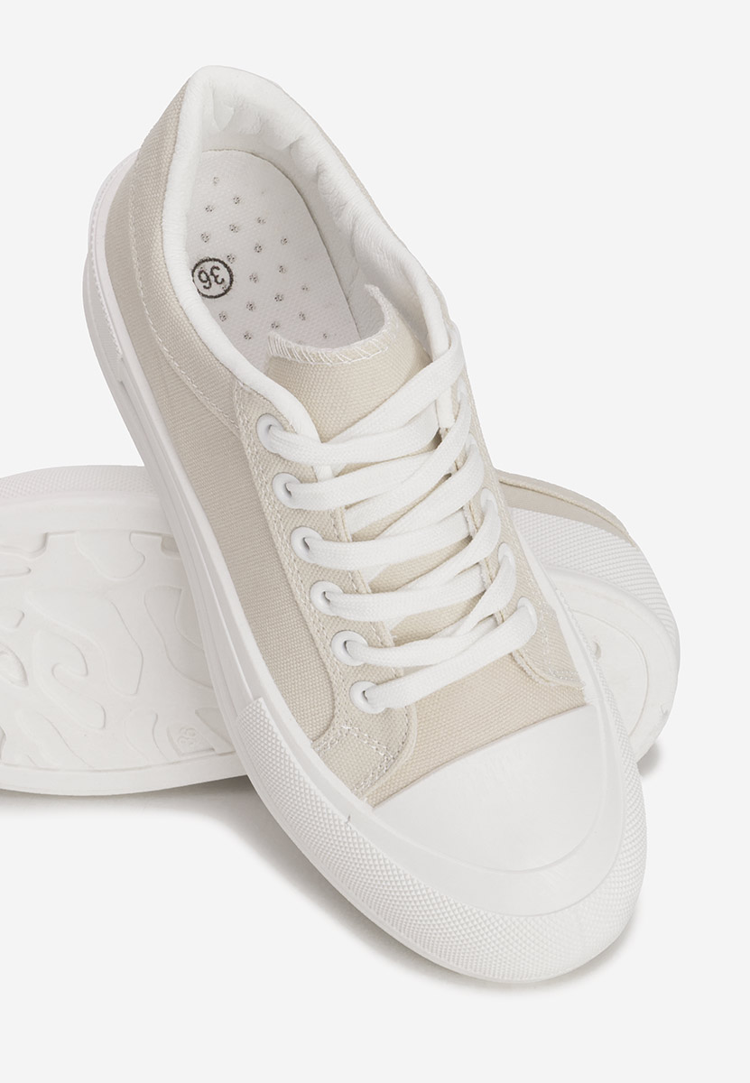 Scarpe da ginnastica con piattaforma Antonea beige