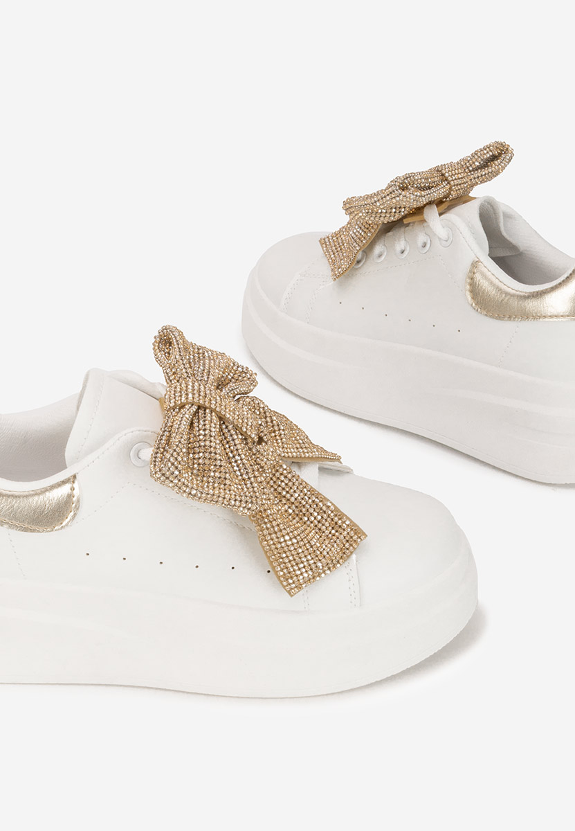 Sneakers con plateau Anitta oro