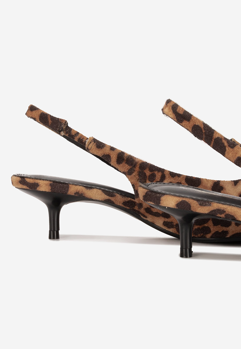 Décolleté Slingback Amadeea leopardi