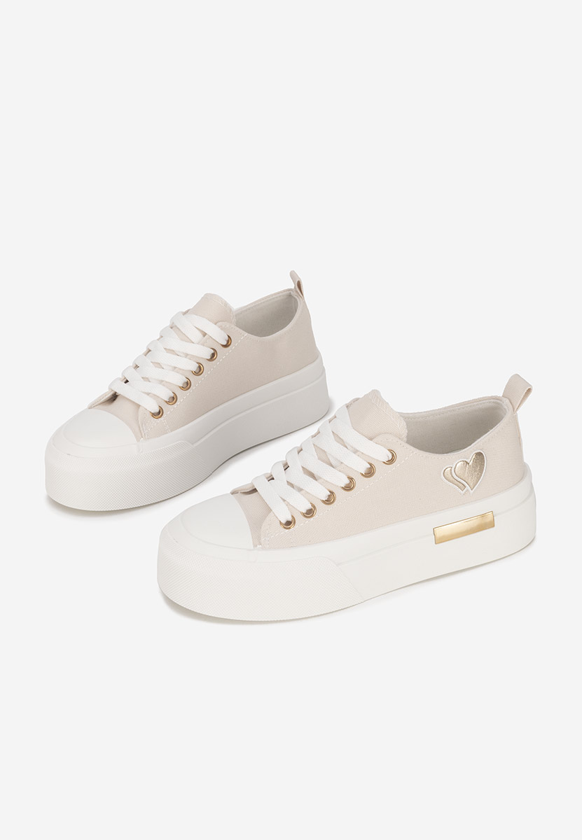 Sneakers con plateau Inimia beige