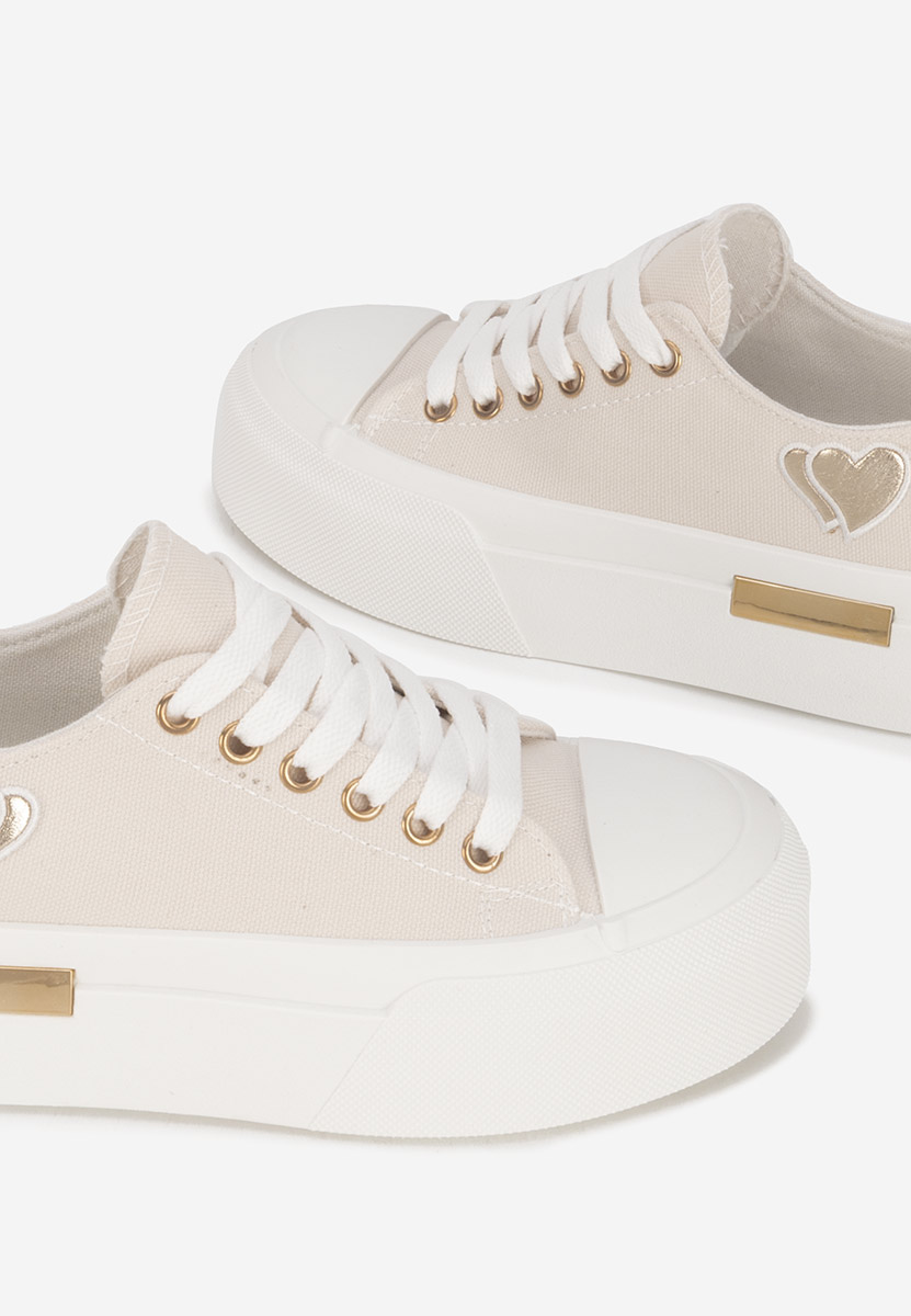 Sneakers con plateau Inimia beige