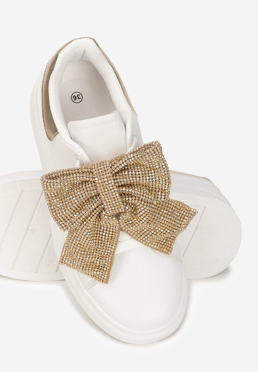 Sneakers con plateau Anitta oro
