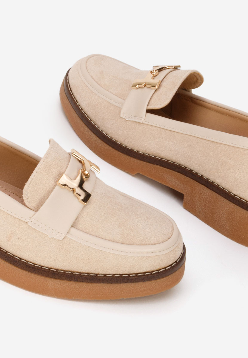 Mocassini donna pelle Hareia beige
