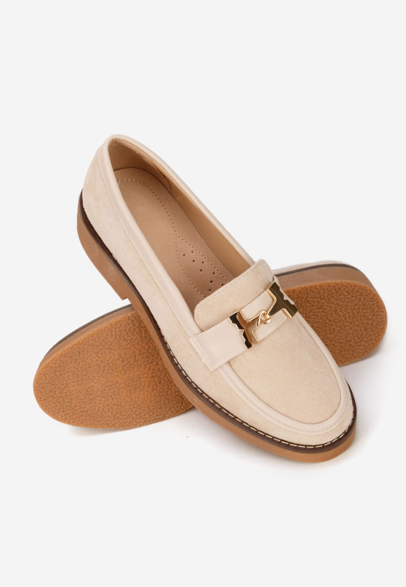 Mocassini donna pelle Hareia beige