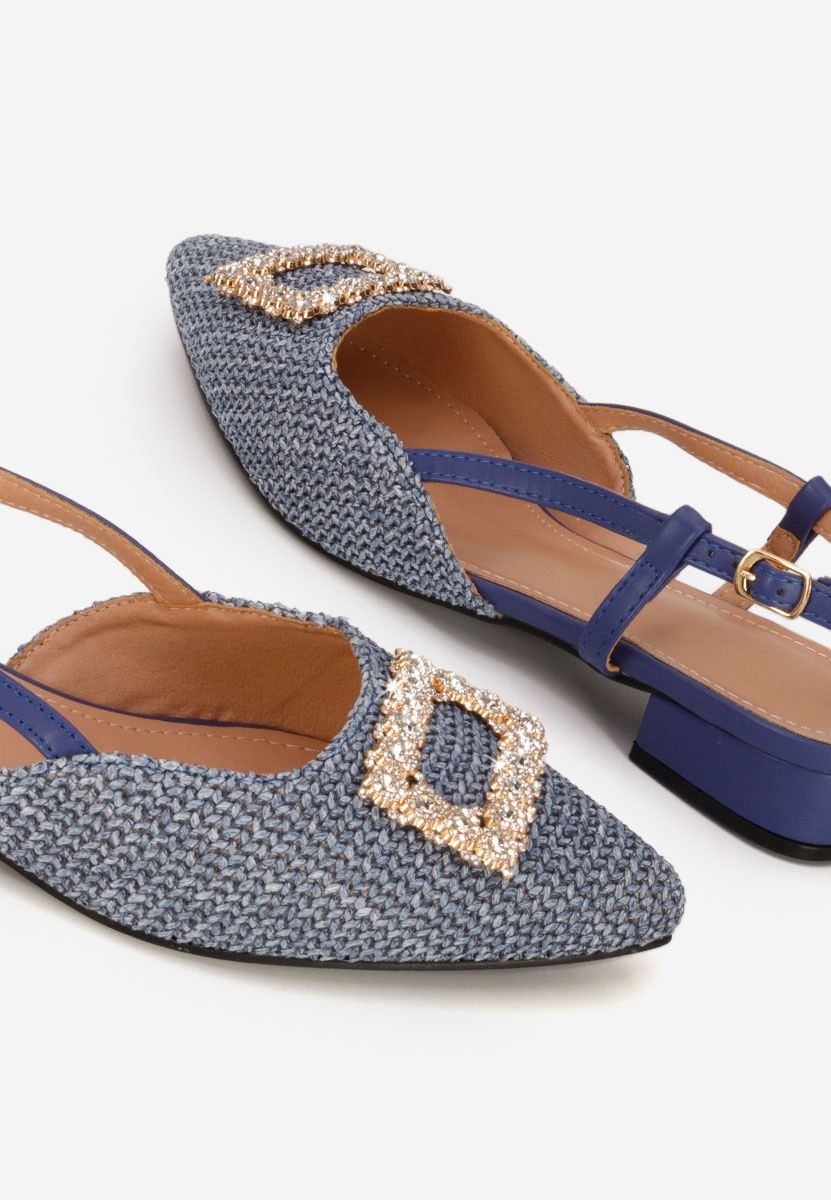 Décolleté Slingback Calistea blu marine