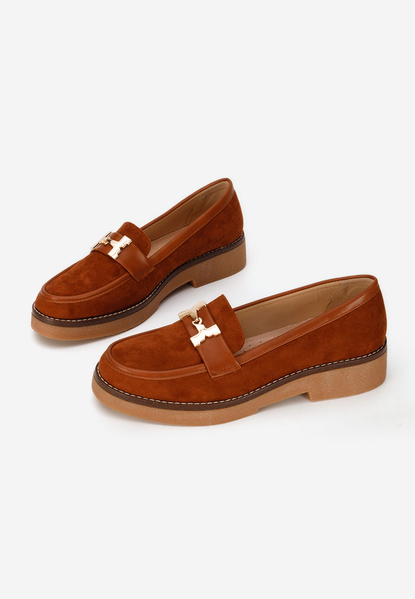Mocassini donna pelle Hareia camel