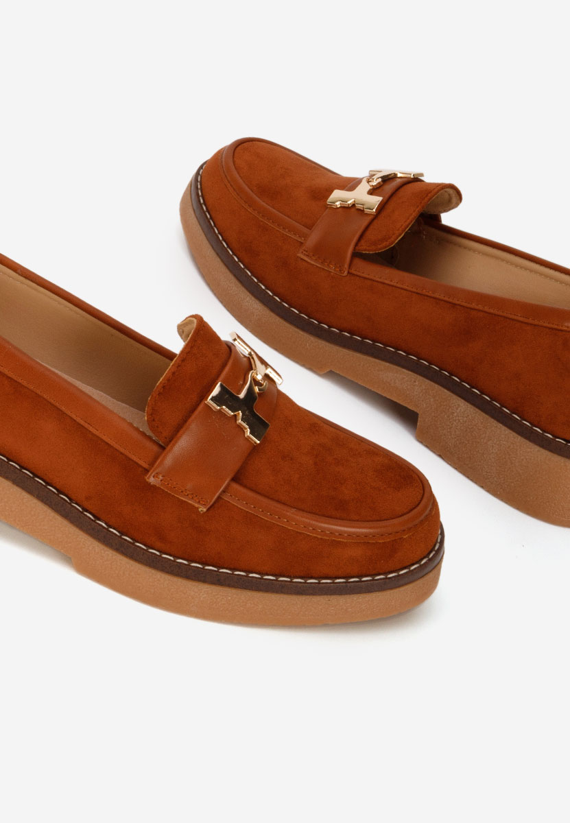 Mocassini donna pelle Hareia camel