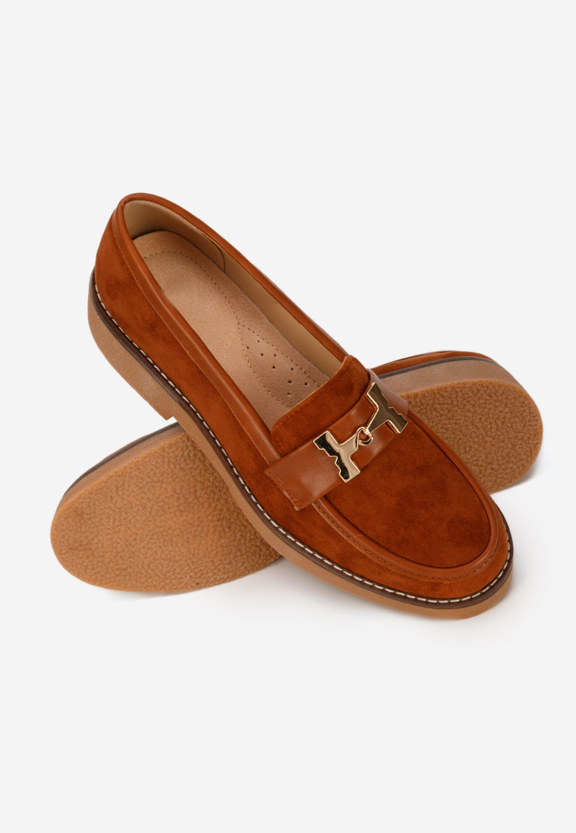 Mocassini donna pelle Hareia camel