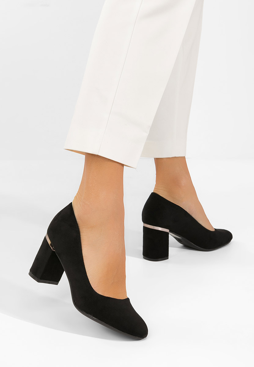 Décolleté tacco largo Izaya nero