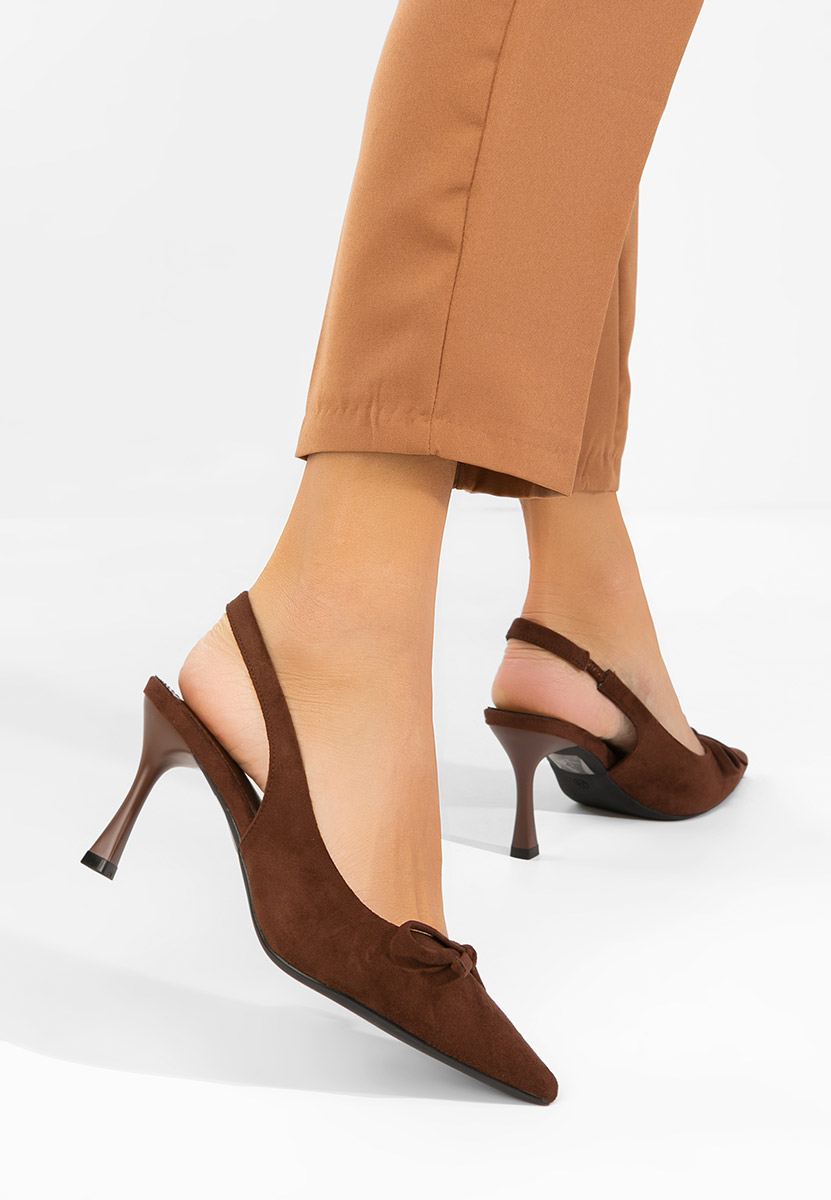 Décolleté Slingback Kamela marrone