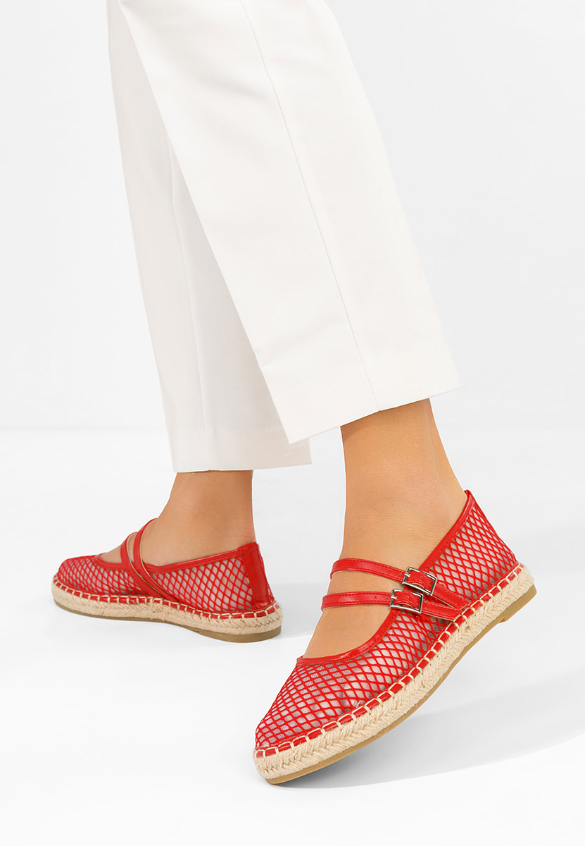 Espadrillas donna Nikia rosso