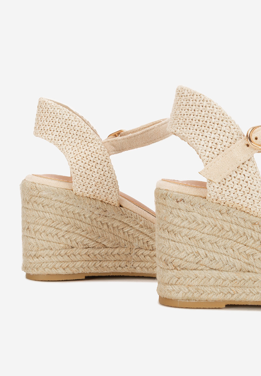 Zeppe estive Paty beige