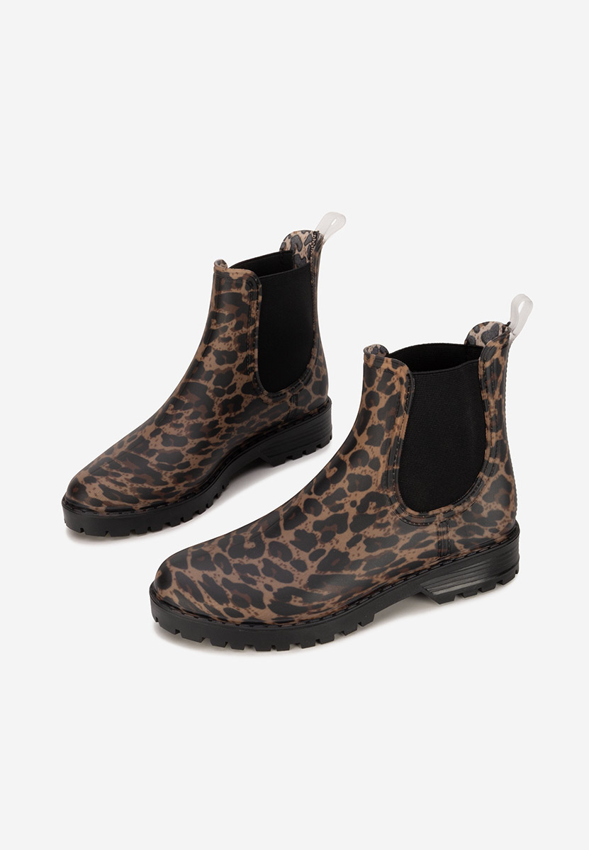 Stivaletti di gomma Godiva leopardi