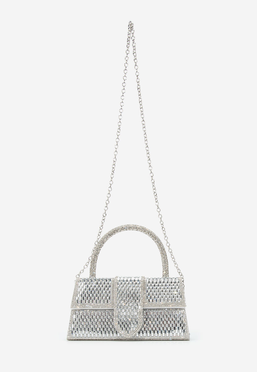 Borsa a mano Madinia argento