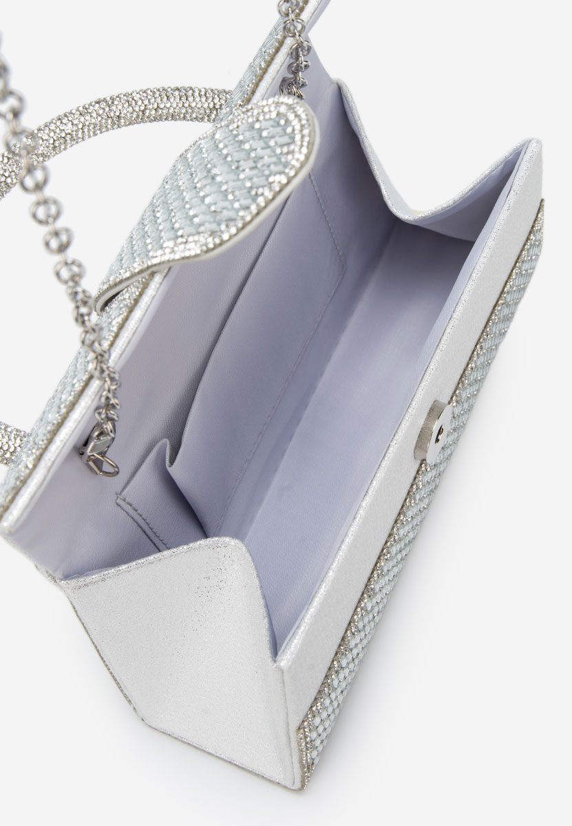 Borsa a mano Madinia argento