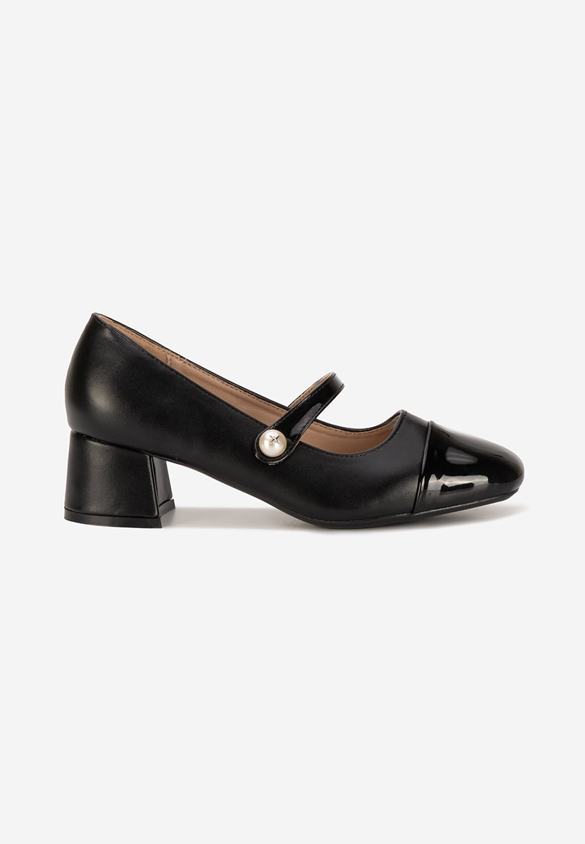 Décolleté tacco largo Blety nero