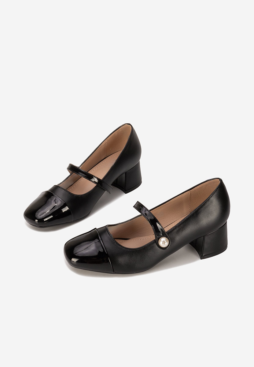 Décolleté tacco largo Blety nero