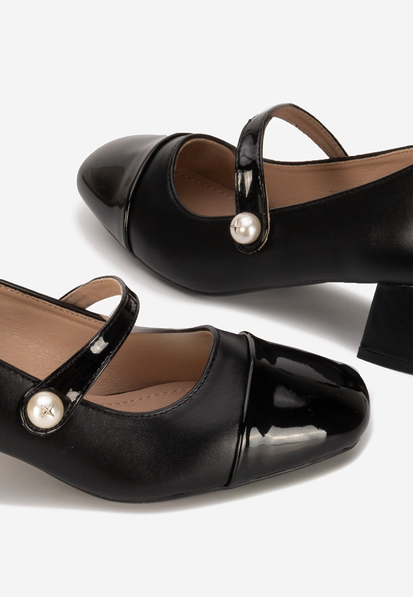 Décolleté tacco largo Blety nero