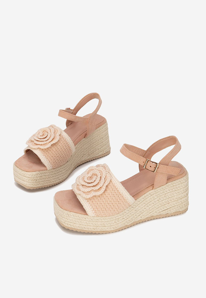 Sandali con zeppa Lorine rosa