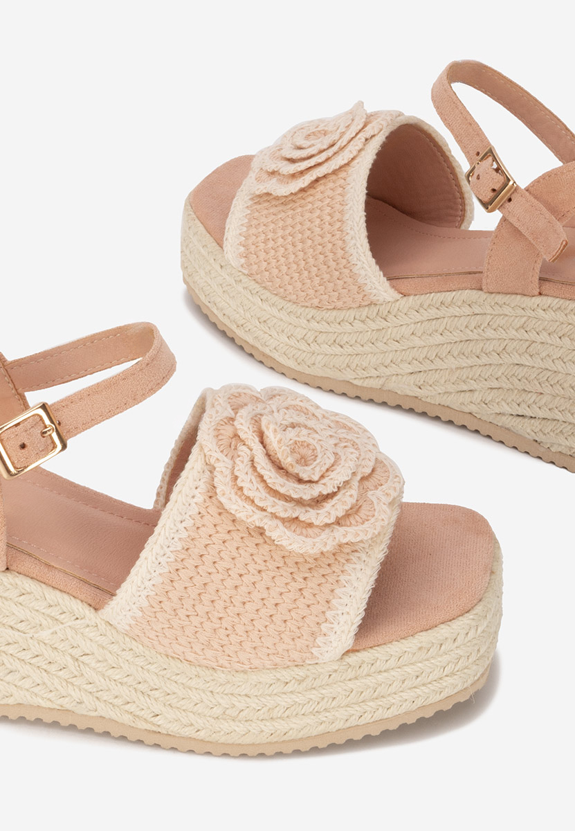 Sandali con zeppa Lorine rosa