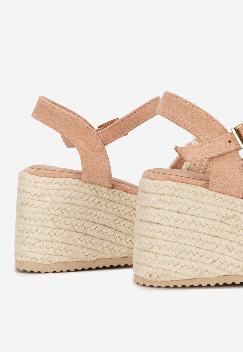 Sandali con zeppa Lorine rosa
