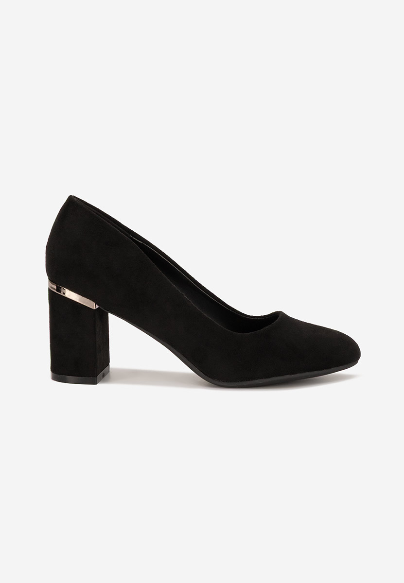 Décolleté tacco largo Izaya nero