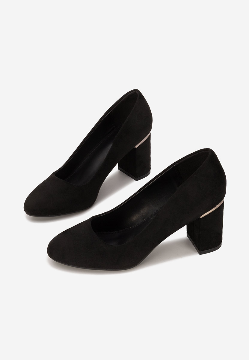 Décolleté tacco largo Izaya nero