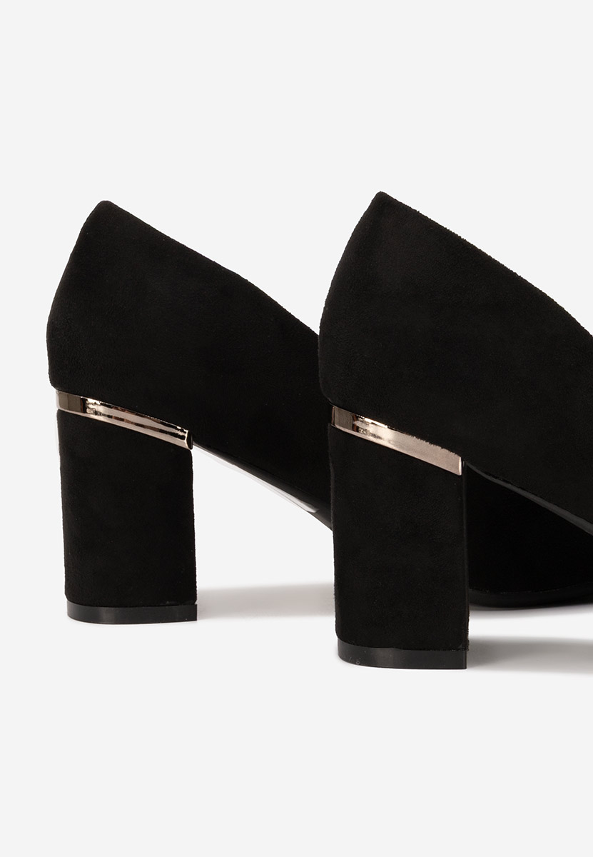 Décolleté tacco largo Izaya nero