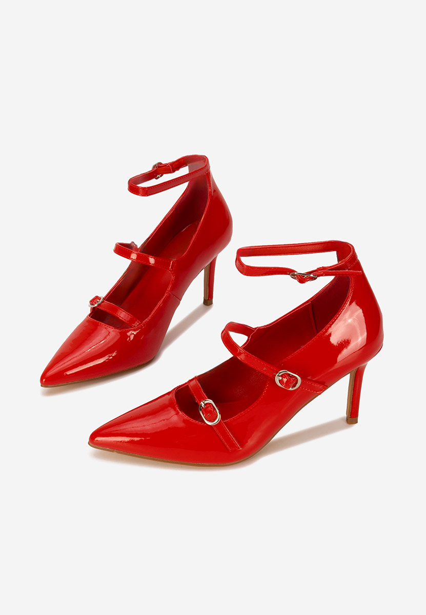 Décolleté tacco a spillo Nonalisa rosso