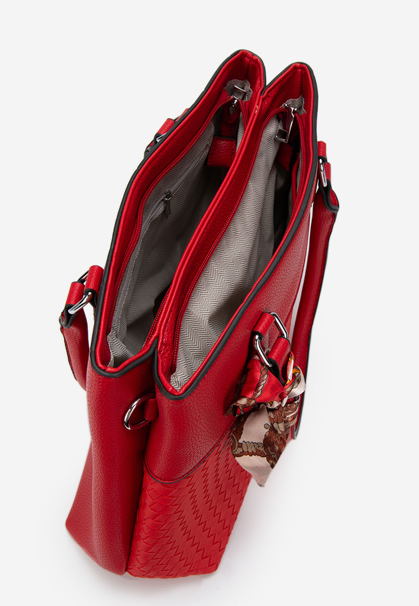 Borsa a mano Lazyra rosso
