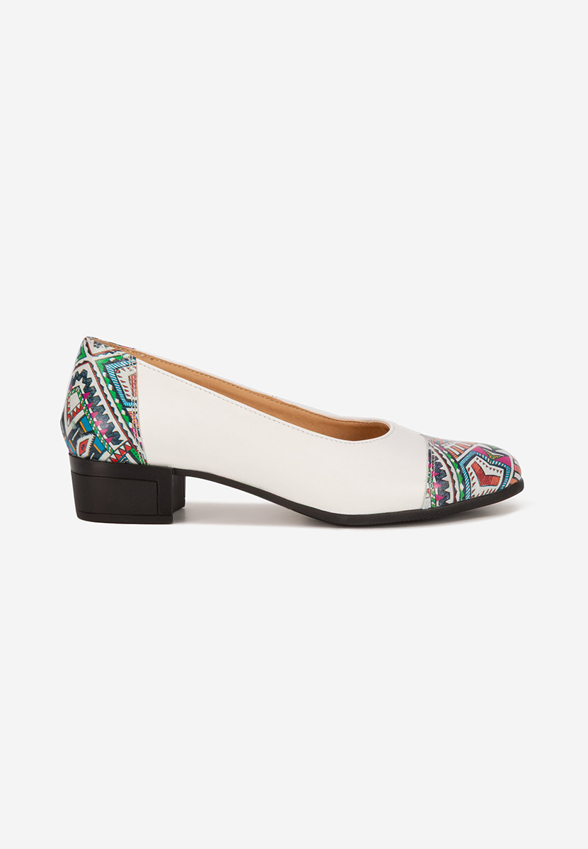 Scarpe pelle Selinna bianchi
