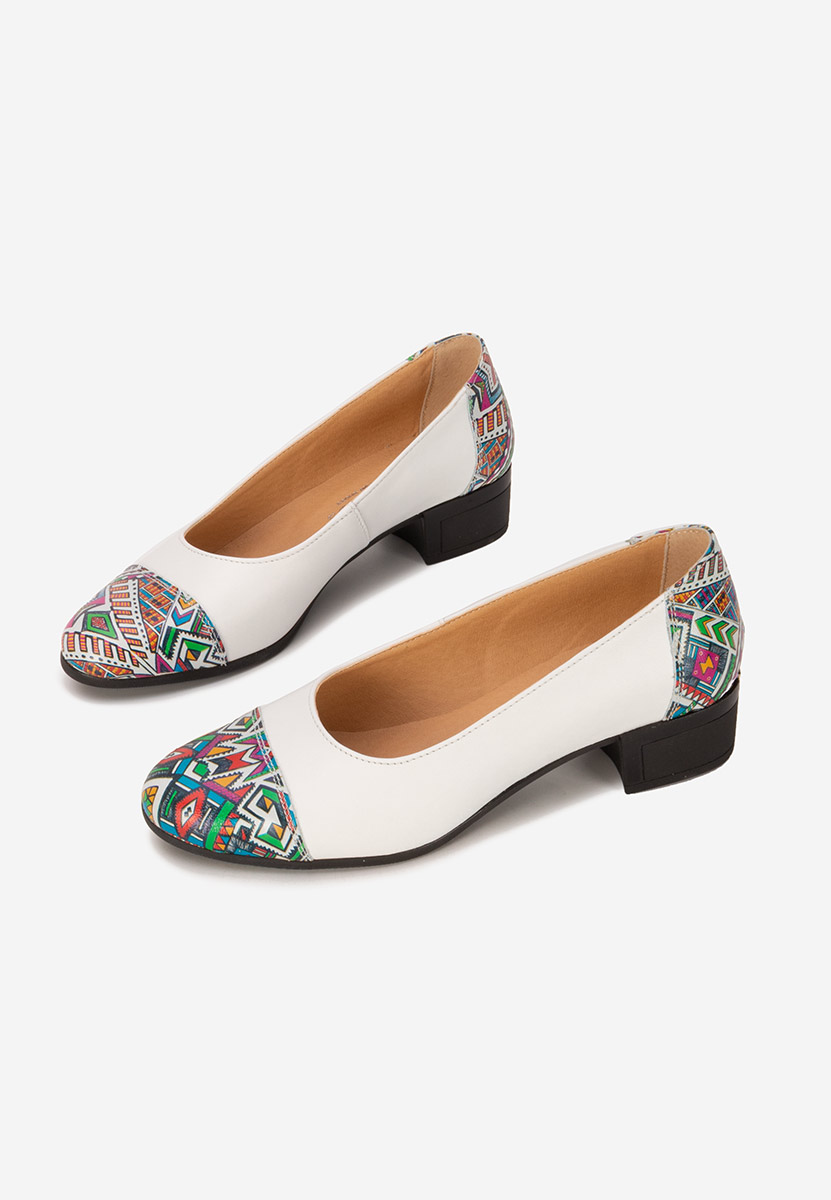 Scarpe pelle Selinna bianchi