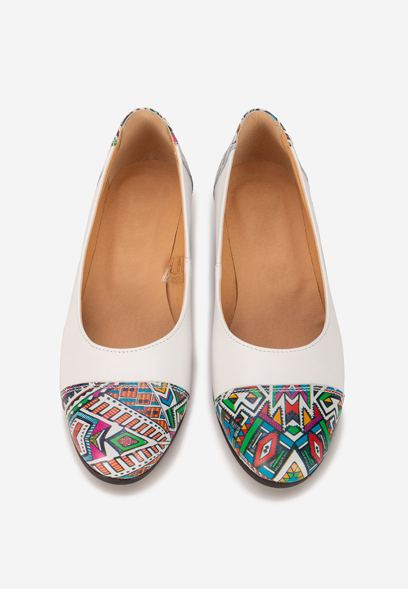 Scarpe pelle Selinna bianchi