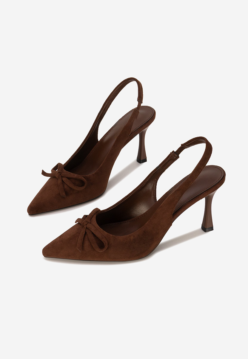 Décolleté Slingback Kamela marrone
