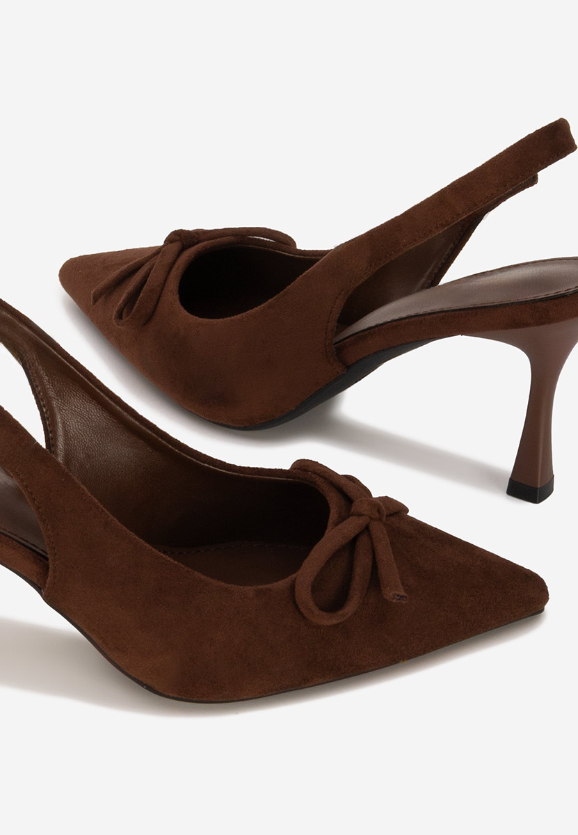 Décolleté Slingback Kamela marrone