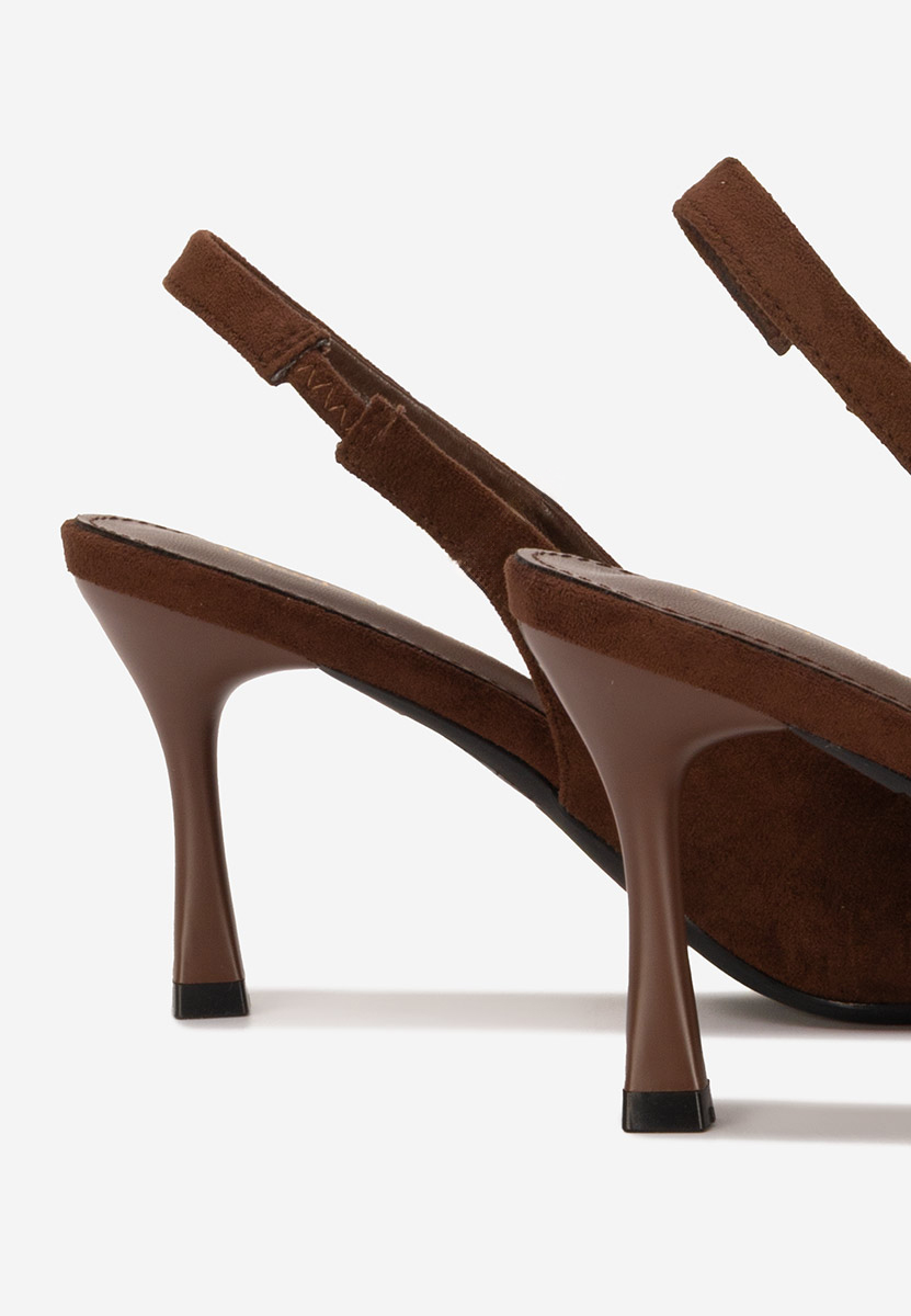 Décolleté Slingback Kamela marrone