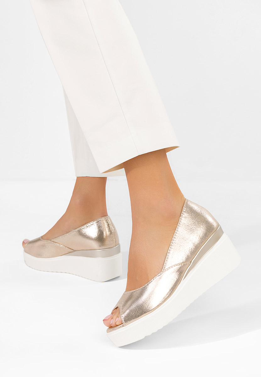 Scarpe con zeppa Luannsa oro