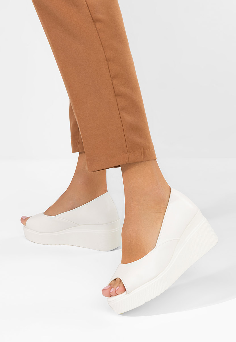 Scarpe con zeppa Luannsa bianchi