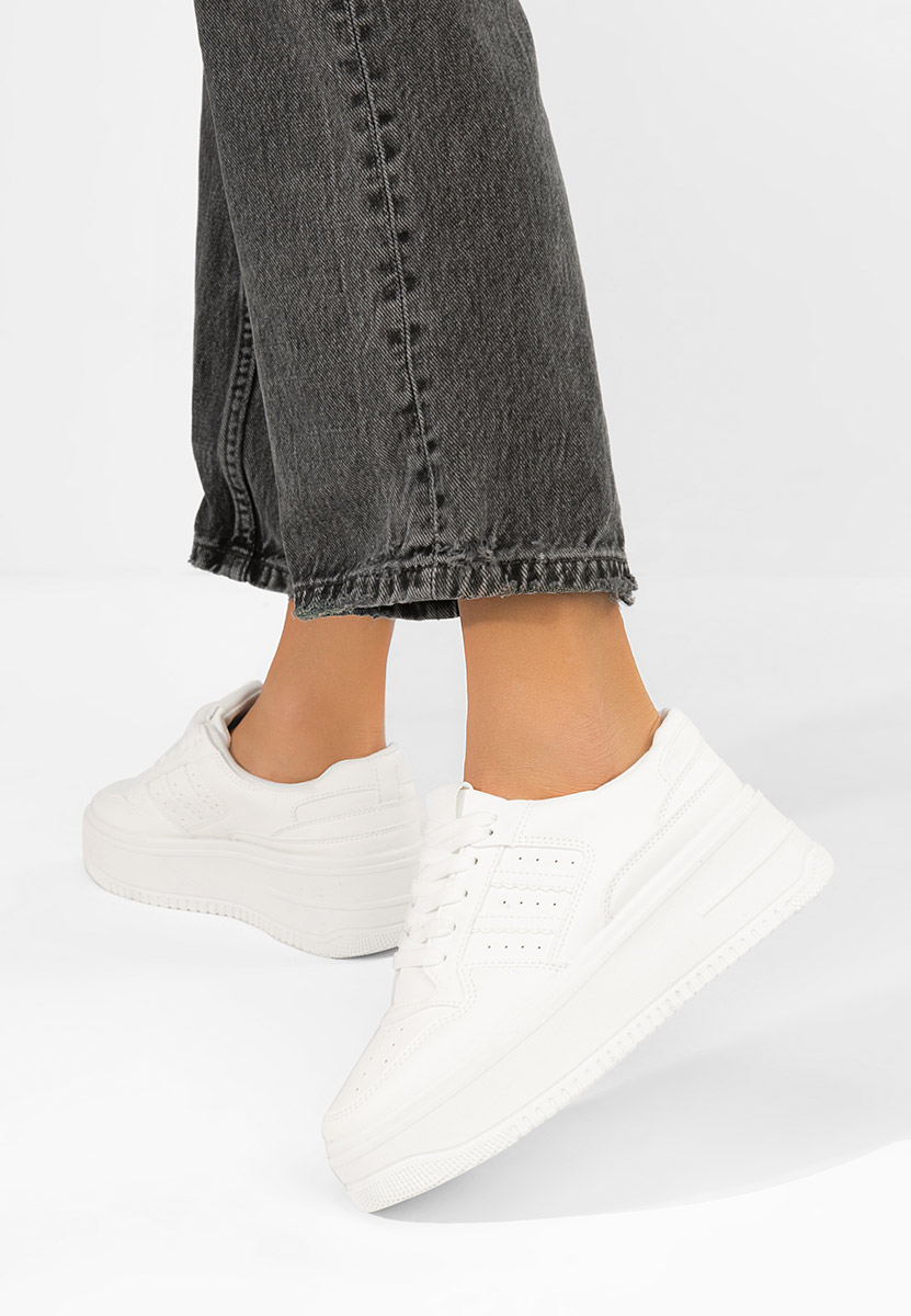 Sneakers con plateau Liorna bianchi