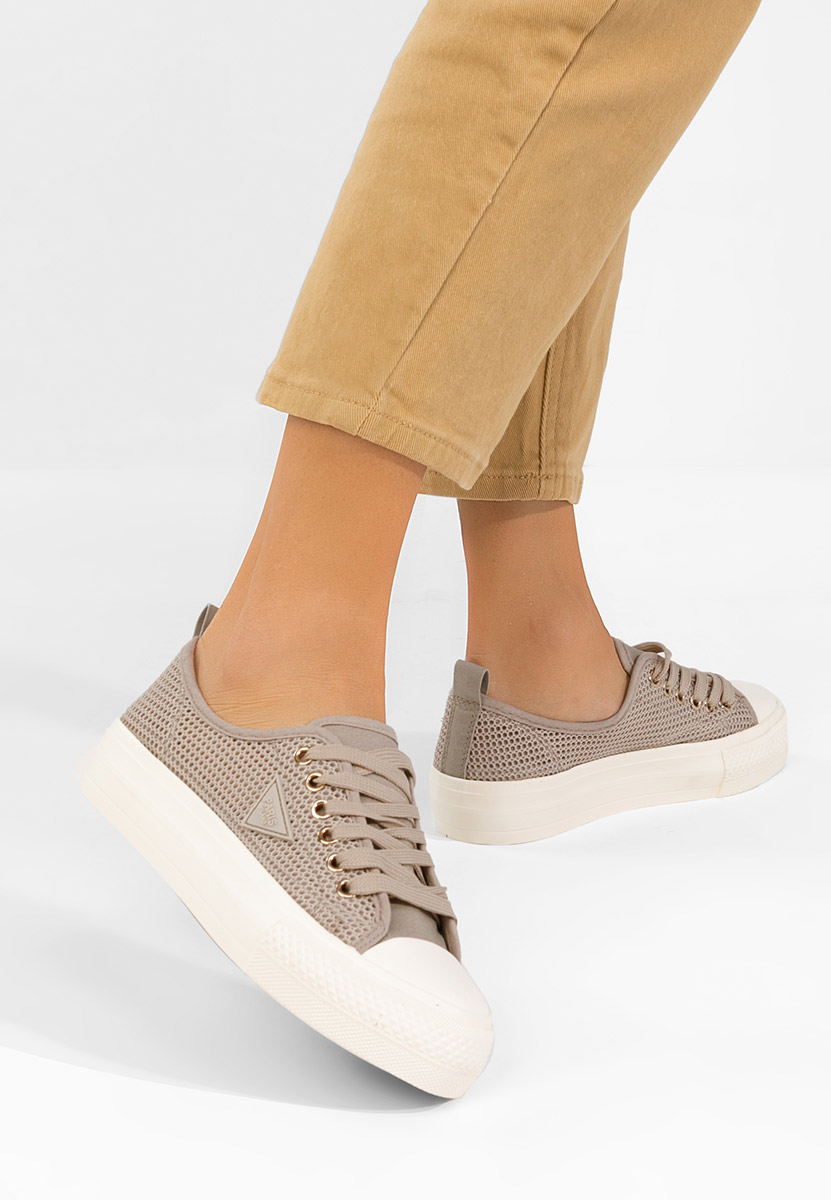 Scarpe da ginnastica donna Fanita cachi