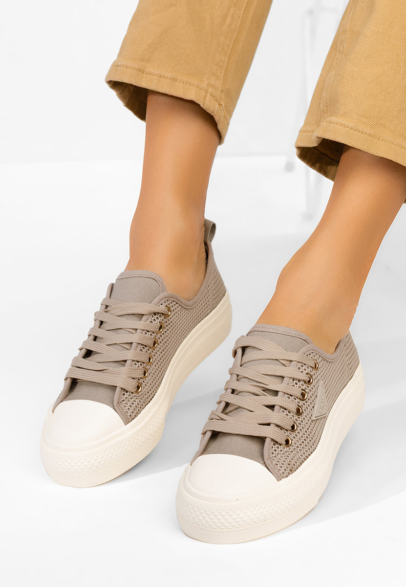 Scarpe da ginnastica donna Fanita cachi
