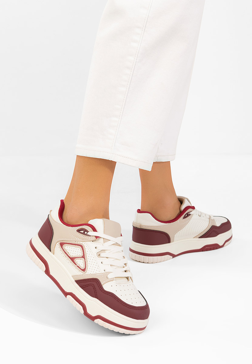 Sneakers con plateau Damarya granata