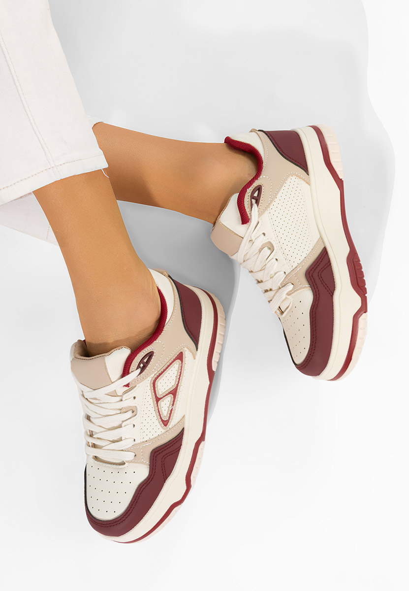Sneakers con plateau Damarya granata