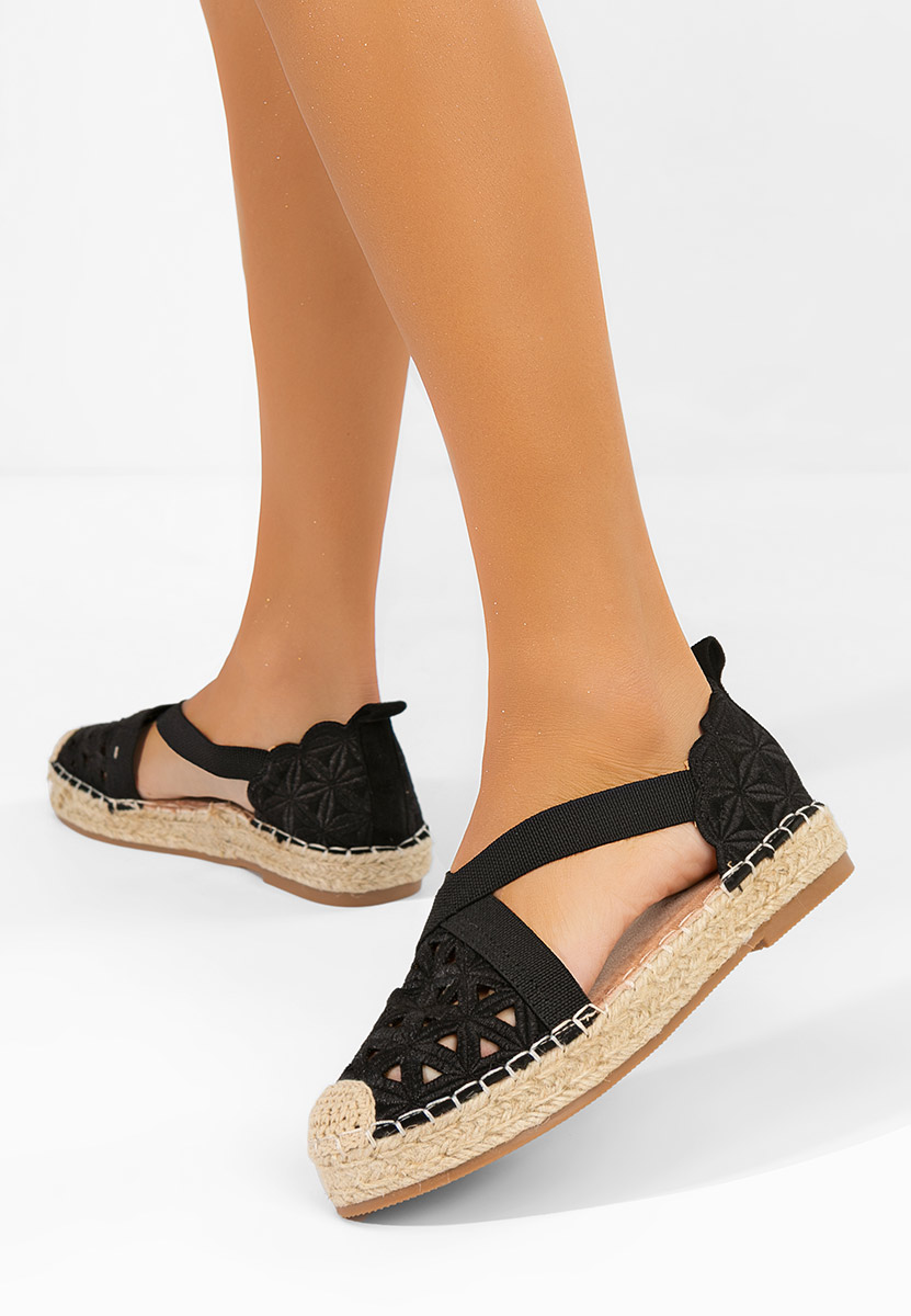 Espadrillas donna Feliania nero