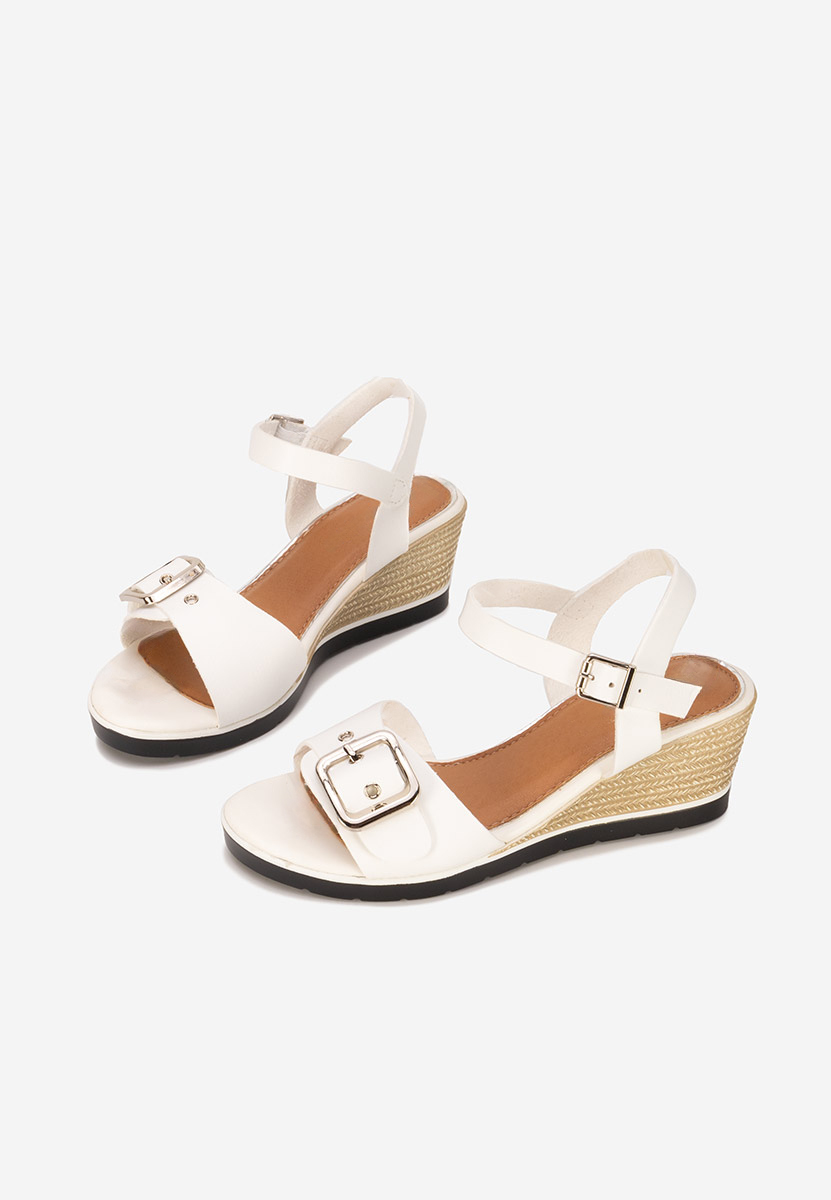 Sandali con zeppa Faniana bianchi