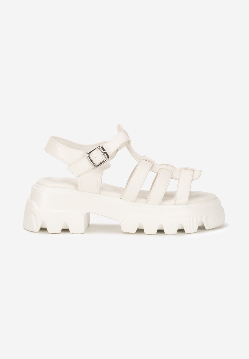 Sandali platform Deresana bianchi